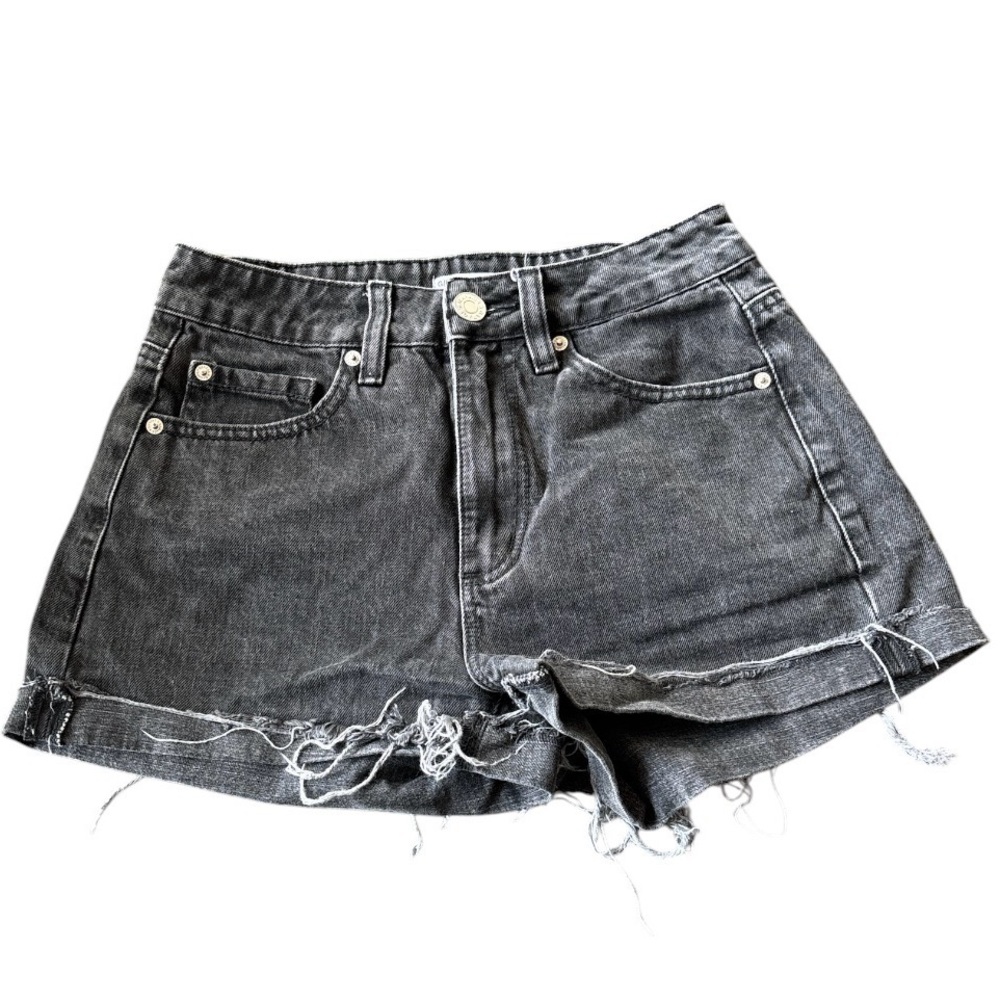 Garage Black High-Waisted "Mom" Denim Shorts | Size 01/25